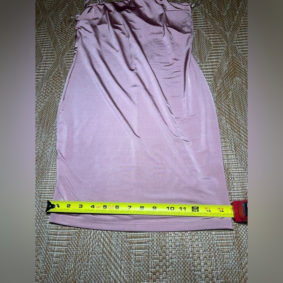 Active USA Women's Pink Satin Mini Dress, Spaghetti Straps, Size L, NWT - Picture 5 of 8